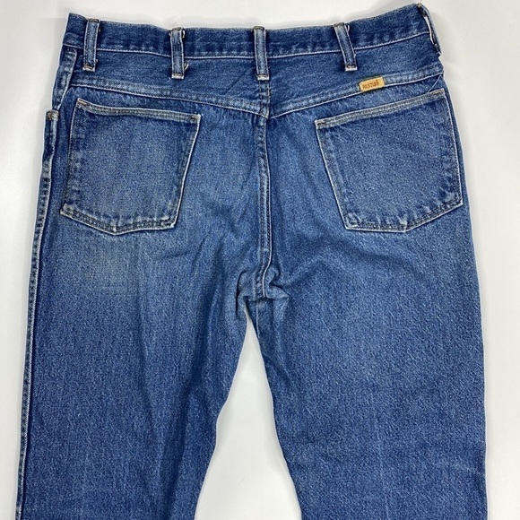 Vintage Rustler Denim Straight Leg Jeans Tag Size 36x30 - Picture 5 of 11